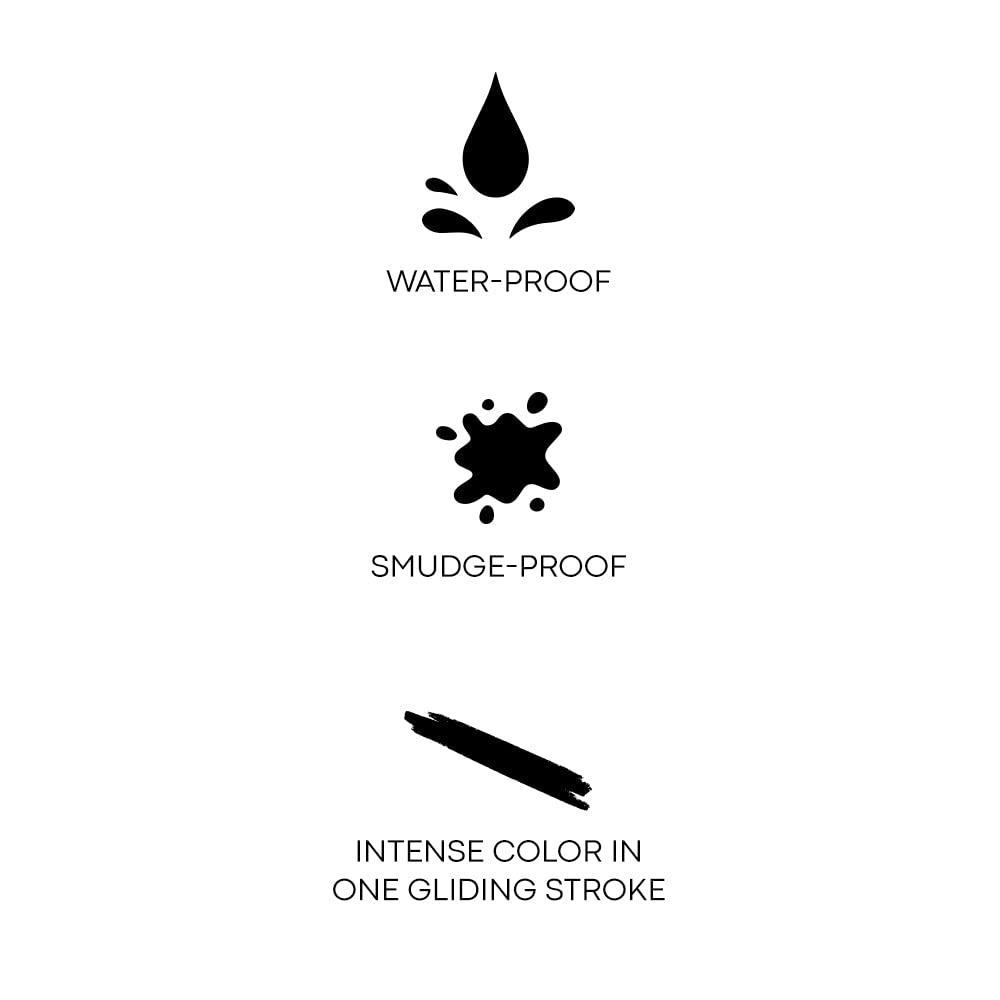 Recode Black Kohl Kajal Pencil All That She Wants 1.20 GMS|Waterproof,Smudgeproof|Darkest Black|One Stroke Smooth Glide|Long-lasting