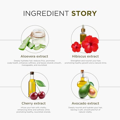 Oshea Herbals Avoshine Volumizing Hair Conditioner for Men & Women | Deep Conditioning for Smoothness, Shine & Frizz Control | Enriched with Avocado & Cherry Extract | Paraben & Silicone Free - 200ml