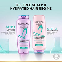 L’Oréal Paris Hyaluron Pure 72H Purifying Shampoo, For oily scalp & dry hair with salicylic and hyaluronic acid, 200 ml