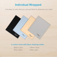 Mcyye 8 PCS Microfiber Cleaning Cloth for Glasses (6