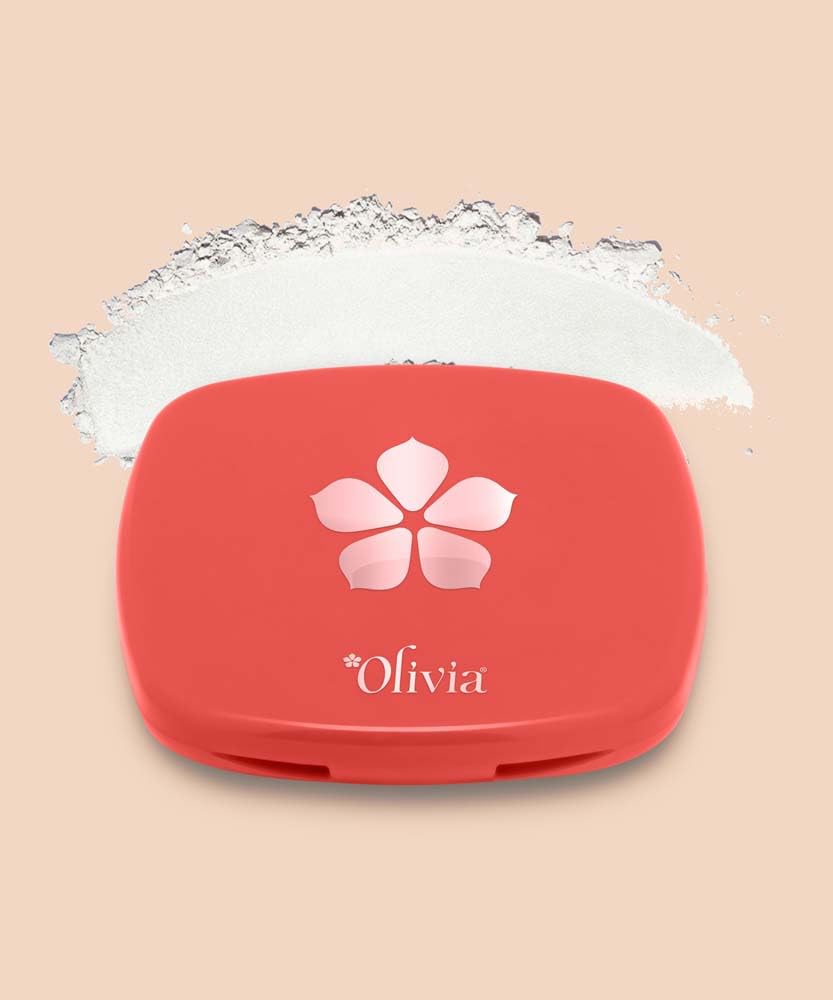 Olivia Weightless Matte Finish Compact Powder for Women | Full Coverage Face Makeup | Non-Oily Matte Look | Pore Minimizing & Evens Out Complexion | For All Skin Types | 10g | 05 White candy