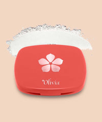 Olivia Weightless Matte Finish Compact Powder for Women | Full Coverage Face Makeup | Non-Oily Matte Look | Pore Minimizing & Evens Out Complexion | For All Skin Types | 10g | 05 White candy