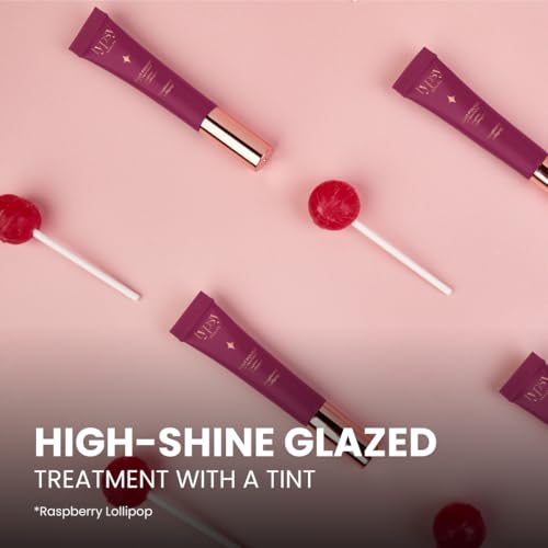 Typsy Beauty Pout Polish Peptide Lip Treatment Balm-Raspberry Lollipop |Plump lips with hydration|Lip Balm for Dry and Chapped lips|Lip Balm for men & women|Maroon |8g