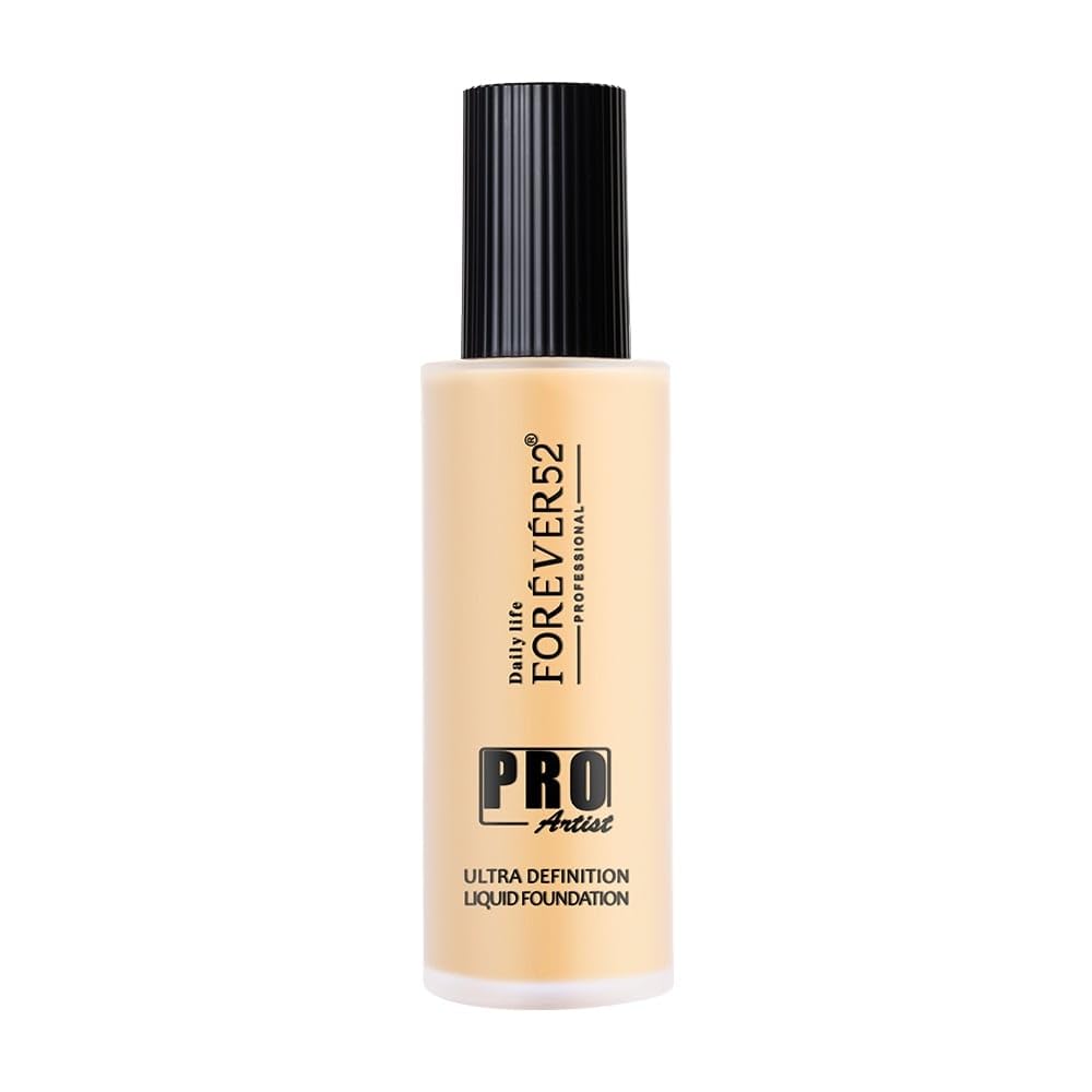 Forever52 Daily Life Pro Artist Ultra Definition Liquid Foundation-60ml (Honey-07, Fair to Mediium Skin Tone) Matte & Poreless Long-lasting Full Coverage Foundation for Women