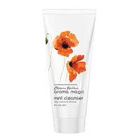 Aroma Magic Mint Cleanser to Refreshes, Heals acne, & Hydrates with Peppermint, Chinaberry seed, jojoba seed, spearmint & clove extracts | For Oily & Acne Prone Skin - 100 gm