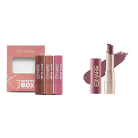 MARS Matte Box Set of 3 Lipsticks for Women (3x3.2 gm) (05-Blushed & Nudes) Creamy Matte Long Lasting Lipstick for Women (3.2 gm) (17-Sultry Samba)