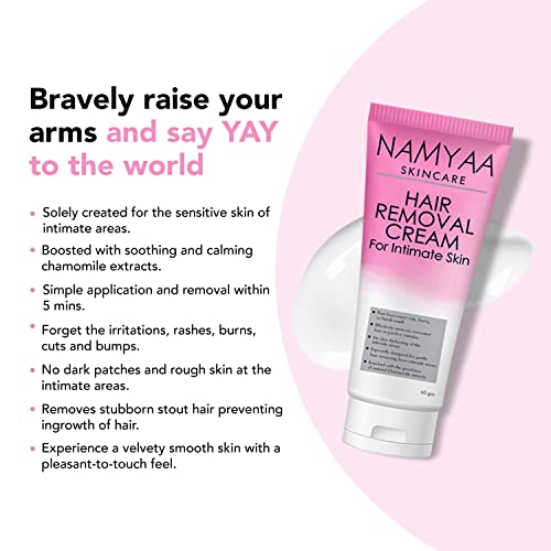 Namyaa Haldi Chandan Intimate Hygiene Wash & Hair Removing Cream & Natural Lip Serum/Balm/Lightener/Moisturizer For Lip Lightening/Brightening/Toning/Moisturizing, 30 g