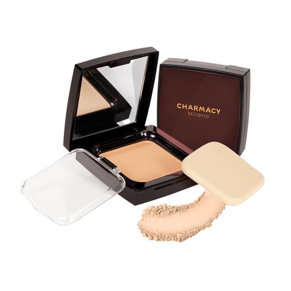 Charmacy Milano HD Cover Compact - 4, High-Definition Coverage, Matte Finish, Blurs Imperfections, Compact Size (8 gms)