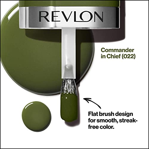 REVLON Ultra HD Snap Nail Colors, Natural Rich Glossy Finish Nail Polish, 100% Vegan Formula, No Base And Top Coat Needed - Commander In Chief,8 Ml