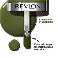 REVLON Ultra HD Snap Nail Colors, Natural Rich Glossy Finish Nail Polish, 100% Vegan Formula, No Base And Top Coat Needed - Commander In Chief,8 Ml