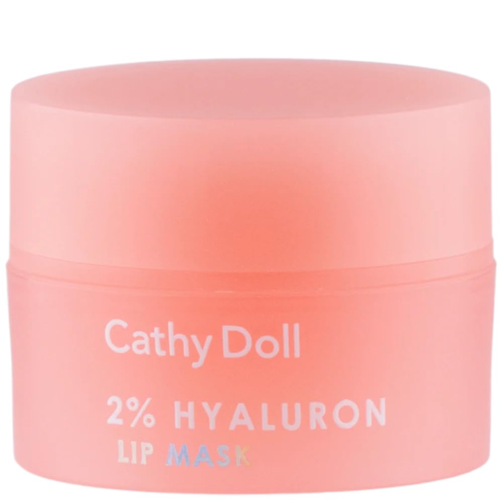Cathy Doll 2% Hyaluron Lip Mask Peach – 4.5g | Hydrating Overnight Lip Treatment with Hyaluronic Acid | Nourishing Lip Care for Dry, Chapped Lips