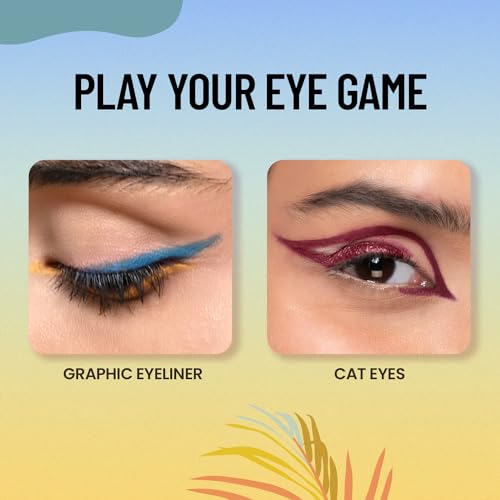 Swiss Beauty Colour Me Bright Matte finish Sketch Eyeliner with soft pen tip applicator | Quick Drying | Waterproof, smudge-proof eyeliner | Shade - Peach Please, 0.7ml