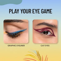 Swiss Beauty Colour Me Bright Matte finish Sketch Eyeliner with soft pen tip applicator | Quick Drying | Waterproof, smudge-proof eyeliner | Shade - Peach Please, 0.7ml