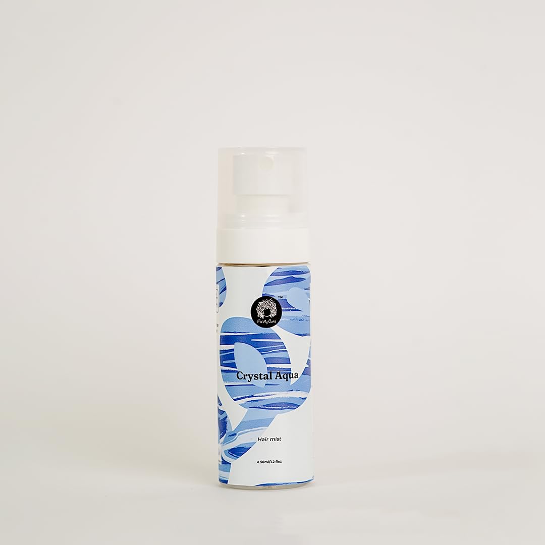 Fix My Curls Hair Mist Fragrance | Crystal Aqua Scent | Notes of Cirtus, Salt, Musk |Alcohol Free & Unisex | 50ml