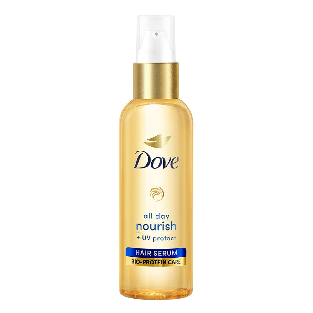 Dove All Day Nourish + UV Protect Hair Serum For All Hair Types With Bio Protein Care 48ml
