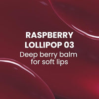Typsy Beauty Pout Polish Peptide Lip Treatment Balm-Raspberry Lollipop |Plump lips with hydration|Lip Balm for Dry and Chapped lips|Lip Balm for men & women|Maroon |8g