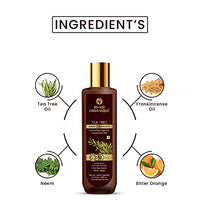 Khadi Organique Tea Tree Hair Cleanser/Shampoo for Anti Dandruff (SLS & PARABEN FREE) 200 ML