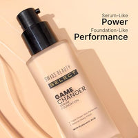 Swiss Beauty Select Game Changer Serum Lightweight Foundation | With Natural and Dewy finish | Shade- Creamy Vanilla, 30gm |