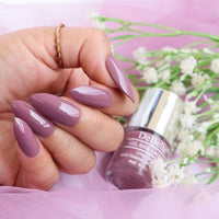 DeBelle Creme Finish Gel Nail Polish Majestique Mauve (Mauve), 8 Ml-Enriched With Natural Seaweed Extract, Cruelty Free, Toxic Free