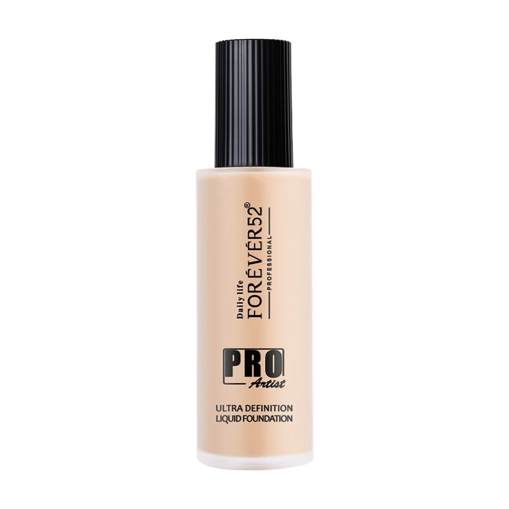 Daily Life Forever52 Pro Artist Ultra Definition Liquid Foundation-60Ml(Custard-02, Fair Skin Tone) Matte & Poreless Long-Lasting Full Coverage Foundation For Women