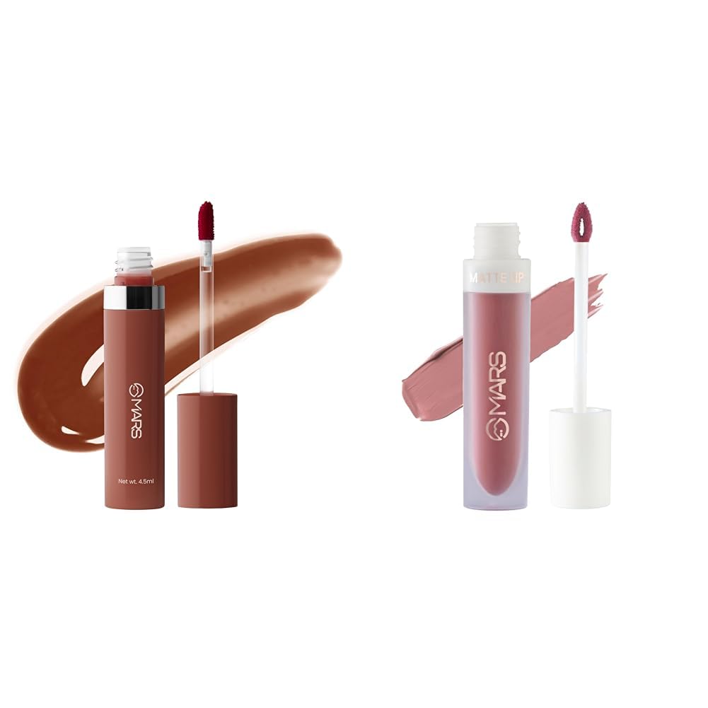 MARS Drip Lip Mist for Women (4.5 ml) (06-Cocoa Drip) Matte Liquid Lip Color | Long Lasting | Non-Transfer & Waterproof Lipstick for Women (4.5 ml) (03-Blow a Kiss)