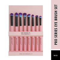 Swiss Beauty Pro Eye Brush Set With Ultra-Soft Bristles, 8 Brush Set For Eye Makeup, 8 Pcs