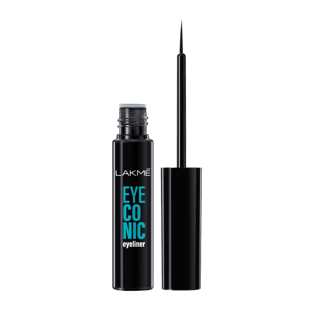 LAKMÉ 9 To 5 Complexion Care Face Cc Cream, Honey, Spf 30, Conceals Dark Spots & Blemishes, 30 G & Eyeconic Liquid Eyeliner, Black, 4.5 Ml