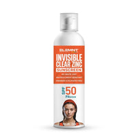 Elemnt Invisible Clear Zinc Sports Sunscreen SPF 50 with Broad Spectrum PA+++ | No White Cast | Waterproof Sunscreen for Beaches & Pool, All Outdoor Sports | Formulated for Prolonged Sun Exposure | Unisex | 100ml