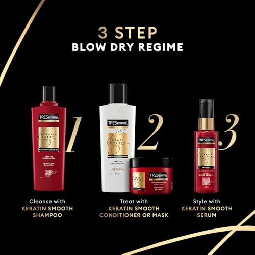 TRESemme Keratin Smooth Conditioner 80 Ml - Frizzy, Chemically Treated, Argan Oil, 1 Count