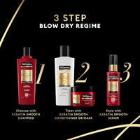 TRESemme Keratin Smooth Shampoo 580 ml|| With Keratin & Argan Oil for Straighter|| Shinier Hair - Nourishes Dry Hair & Controls Frizz|| For Men & Women (Pack of 2)