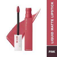 Maybelline New York Super Stay Matte Ink Liquid Lipstick, 20 Pioneer, 5ml and Maybelline New York Super Stay Matte Ink Liquid Lipstick, 225 Delicate, 5ml