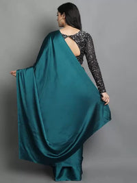 Regolith Designer Sarees for Women 's  Georgette ready to wear sarees for women With Fancy Saree Blouse Piece