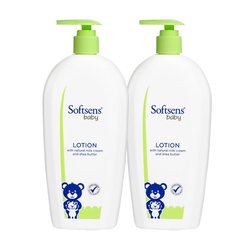 Softsens Baby Nourishing Lotion with Milk Cream & Shea Butter | No Harmful Chemicals, No Paraben and Phthalates,SLS Free For all skin types 400ml (Pack of 2)