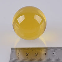 LONGWIN 40mm(1.6 inch) Solid Mini Fengshui Crystal Ball Healing Crystals(Yellow) Yellow