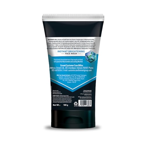 Smart and Handsome Instant Radiance Face Wash | Pro-Peptide | Instant Radiance| Washes of Fine Pollutants | Cooling Freshness | 100g