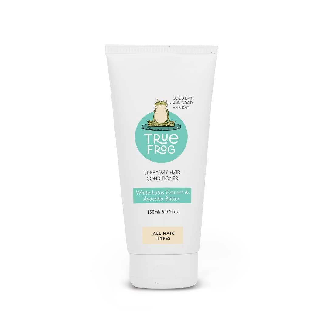 True Frog Shampoo For Curls (150 ml), Everyday Hair Conditioner (150 ml) & Deep Conditioning Mask (200 g) For Curly and Wavy hair to Repair and Rejuviante Curls - Combo Pack of 3