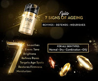 Olay Total Effects Slay All Day Pack - Day Cream 50gm + Night Cream 50 gm| Fights 7 Signs of Ageing | With Niacinamide and Green Tea Extracts | Normal, Oily, Dry, Combination Skin | Pack of 2