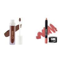 MARS Matte Liquid Lip Color | Long Lasting | Non-Transfer & Waterproof Lipstick for Women (4.5 ml) (01-Spice Brown) Long Lasting Crayon Lipstick up to 12 Hours Stay (3.5 gm) (12-I Am Fierce)