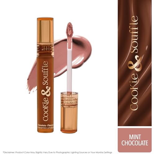 Blue Heaven Cookie & Souffle Matte Lipstick for Women, Long lasting Liquid lipstick, Enriched with Cocoa Butter & Rosehip Oil, Softening & Nourishing Lip color - Mint Chocolate, 3.2ml
