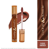 Blue Heaven Cookie & Souffle Matte Lipstick for Women, Long lasting Liquid lipstick, Enriched with Cocoa Butter & Rosehip Oil, Softening & Nourishing Lip color - Fudge Fantasy, 3.2ml