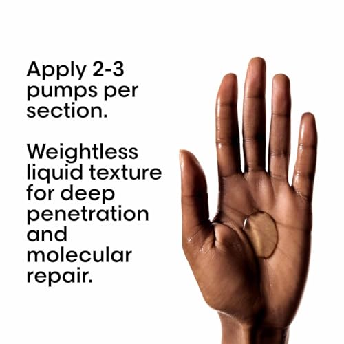 L'OREAL PROFESSIONNEL PARIS Absolut Repair Molecular Deep Repairing Rinse-off Serum for Damaged Hair - 250 ml | Repairs Very Damaged Hair and Restores Strength With 2% Peptides Bonder & 5 Amino Acids