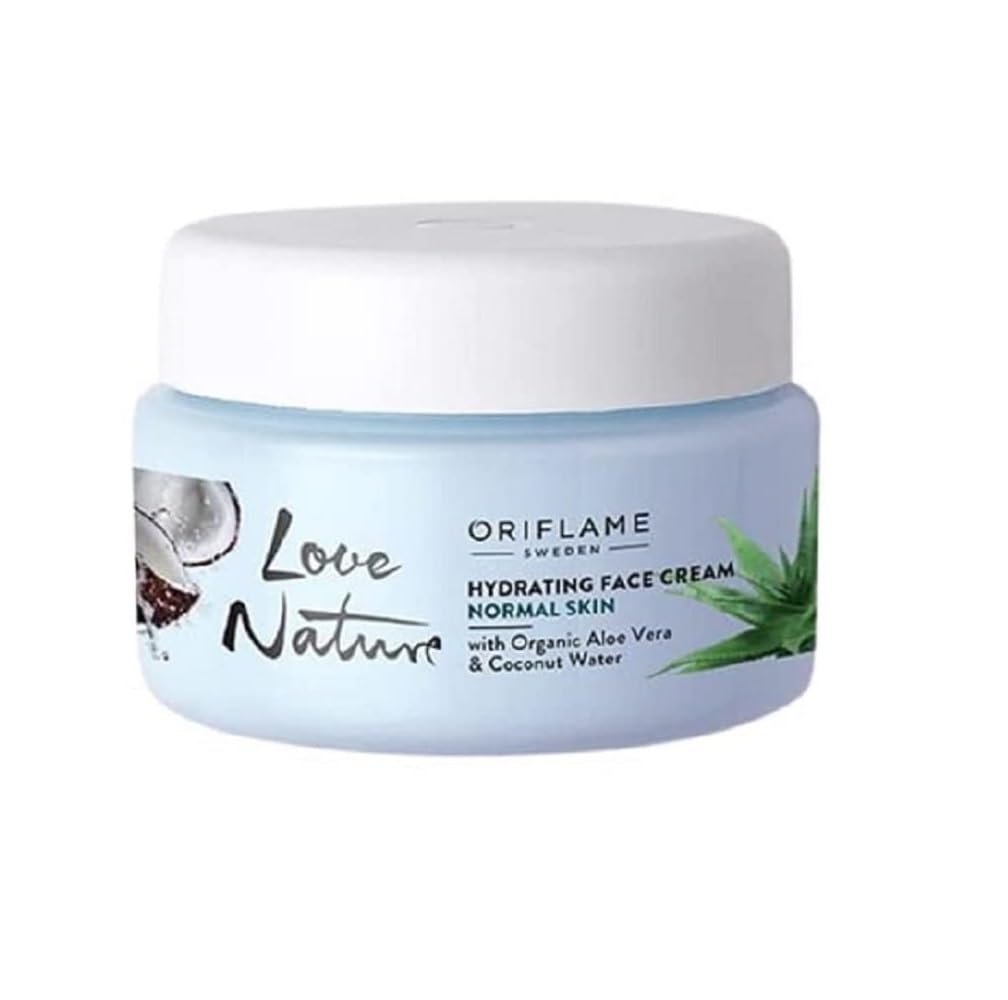 Oriflame Love Nature Hydrating Face Cream With Organic Aloe Vera & Coconut, 50ml