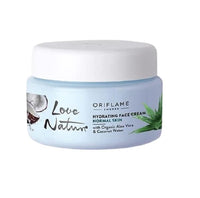Oriflame Love Nature Hydrating Face Cream With Organic Aloe Vera & Coconut, 50ml