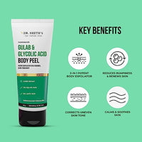 Dr. Sheth's Gulab & 2% Glycolic Acid Body Peel for Glowing Skin | 5 Mins Chemical Peel with 5% Lactic Acid & Rose Extracts | Exfoliating Peel for Brightening and Tan Removal | Men & Women | 100g