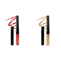 Just Herbs Gel Eyeliner Waterproof And Smudge Proof & Eyeliner Waterproof And Smudge Proof Combo, Red, Matte Finish