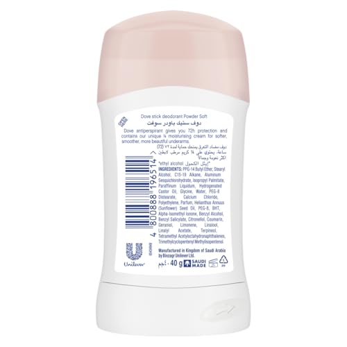 Dove Anti-Perspirant Fresh Scent Deodorant Stick for Women 40ml (Powder Soft)