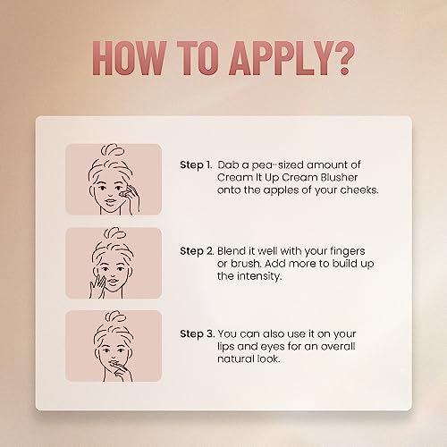 Swiss Beauty Cream It Up Blusher | Highly Pigmented | Long-lasting | Buildable & Blendable | All Skin Types | Shade - Copper Cheeks, 10ml