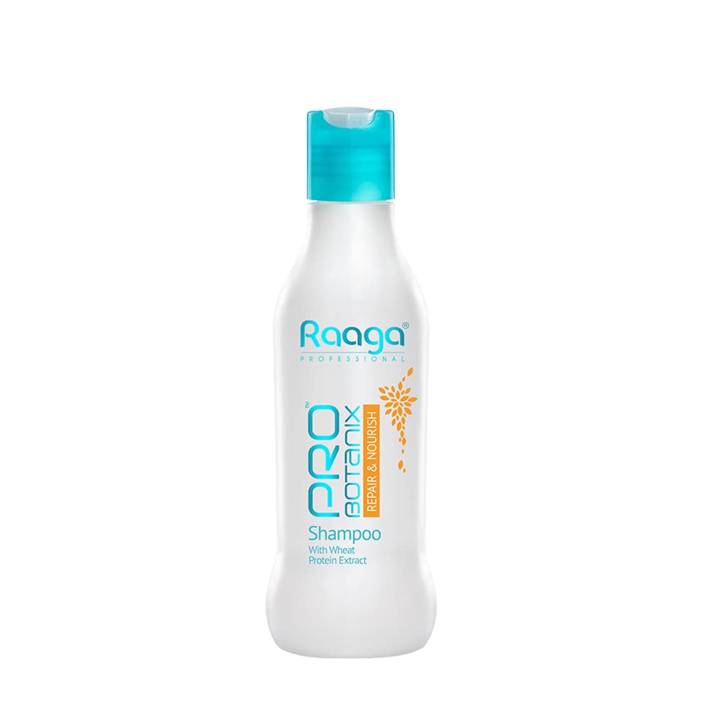 Raaga Professional Pro Botanix Repair and Nourish Shampoo with Wheat Protein (200 ml) Repairs and Nourishes Dry and Damaged Hair | Suitable For Men & Women