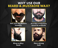 Urbangabru Hair Volumizing Powder Wax (10 Gram) + Beard Wax for Beard and Mustache (50 Gram) - Men's Grooming Kit (Pack of 2)