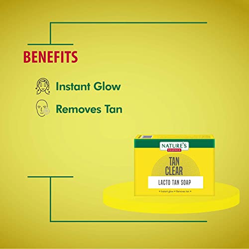 Nature's Essence Tan Clear Lacto Tan Soap| | Soap for Bath, 75g